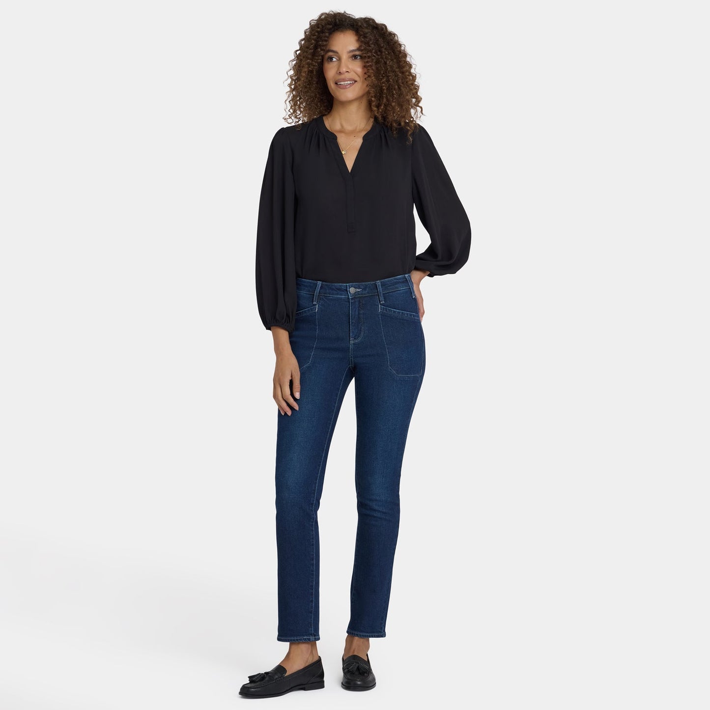 Sheri Slim Jeans In Petite - Ink Skyline