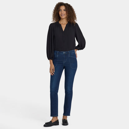 Sheri Slim Jeans In Petite - Ink Skyline