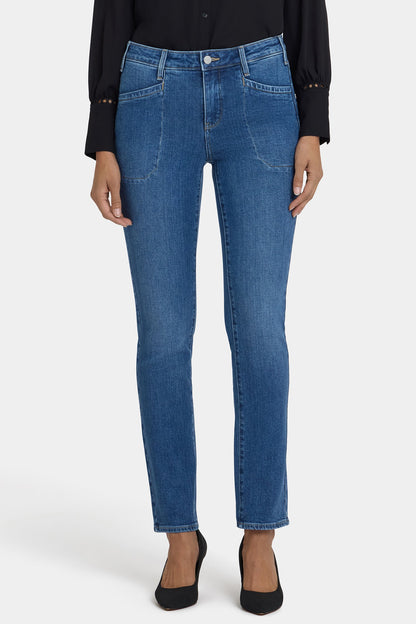 Sheri Slim Jeans In Petite - Opera Blue