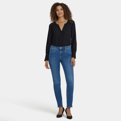 Sheri Slim Jeans In Petite - Opera Blue