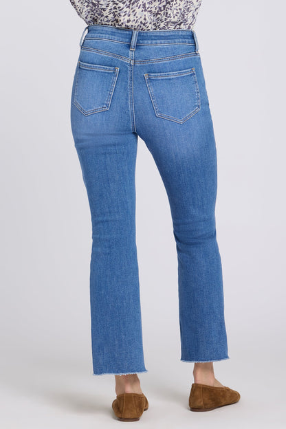 Billie Mini Bootcut Ankle Jeans In Petite - Blue Paradise