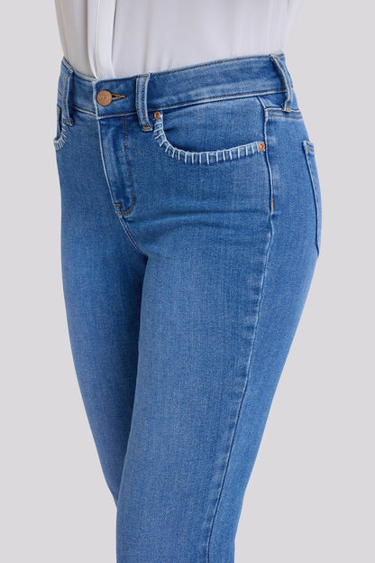 Marilyn Straight Ankle Jeans In Petite - Blue Paradise