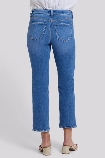 Marilyn Straight Ankle Jeans In Petite - Blue Paradise