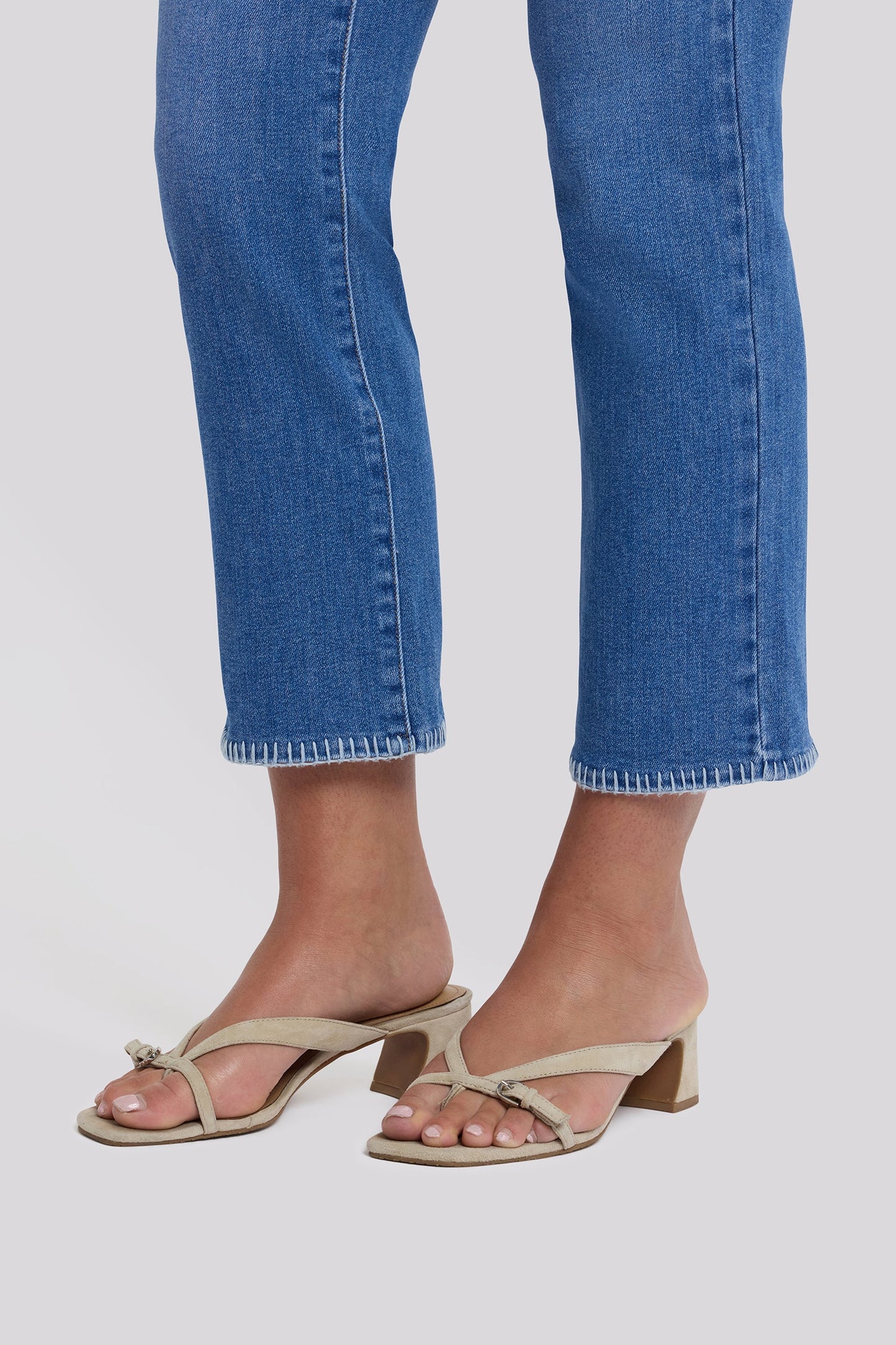 Marilyn Straight Ankle Jeans In Petite - Blue Paradise