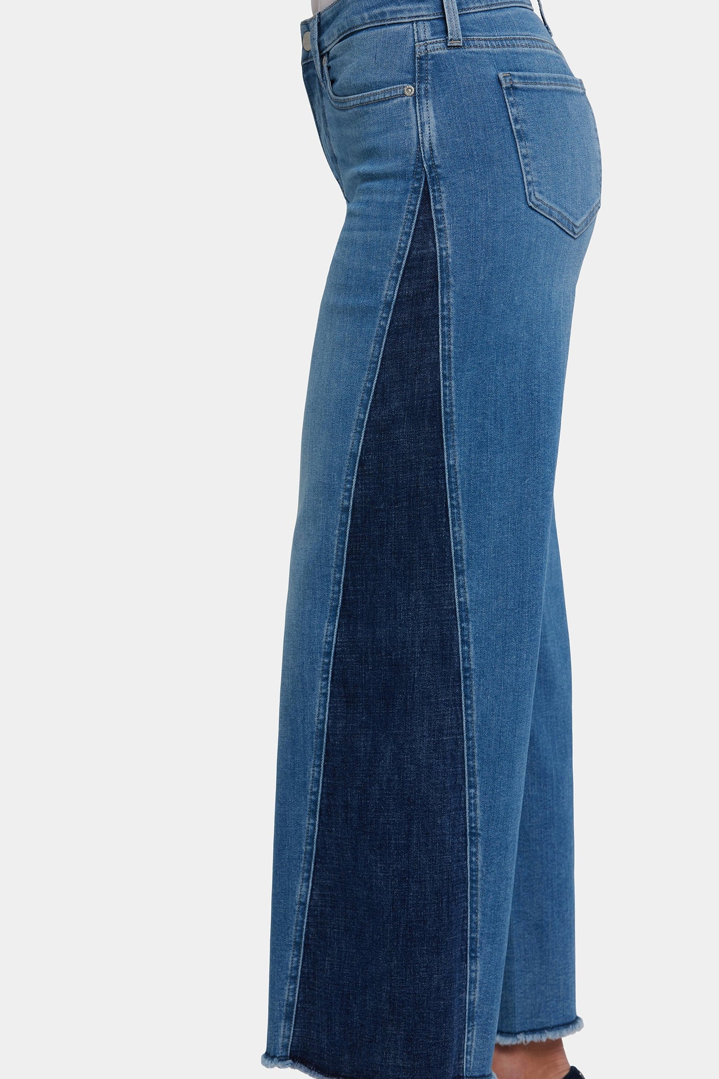Teresa Wide Leg Jeans In Petite - Avenue Blue
