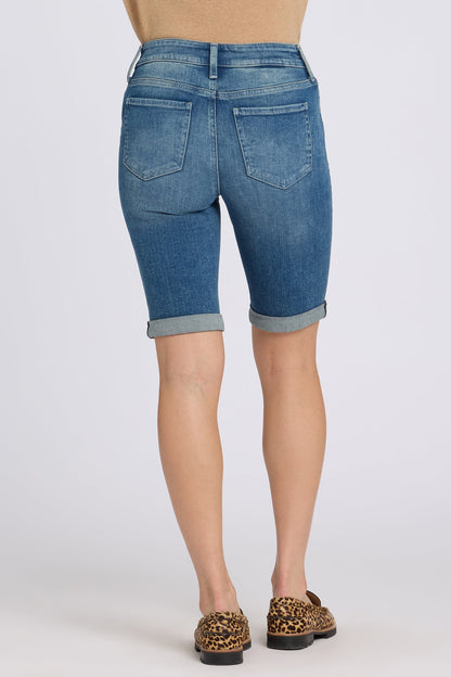 Briella 10 Inch Denim Shorts In Petite - Breezy Palms