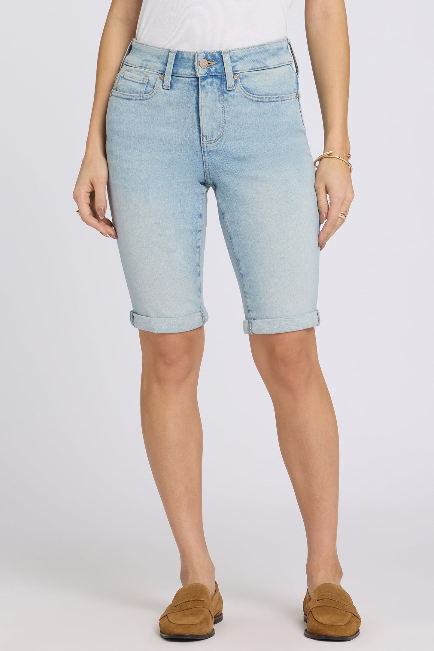 Briella 10 Inch Denim Shorts In Petite - Keys View