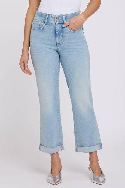 Bailey Relaxed Straight Crop Jeans In Petite - Keys View