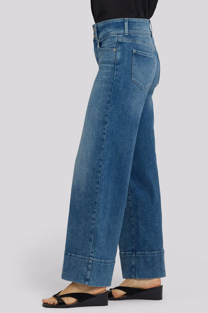 Teresa Wide Leg Jeans In Petite - Breezy Palms