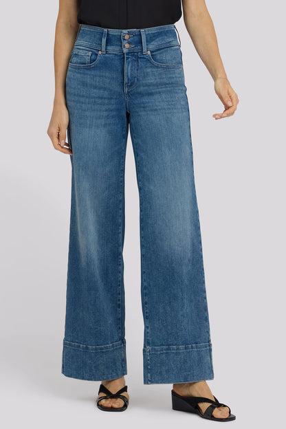 Teresa Wide Leg Jeans In Petite - Breezy Palms