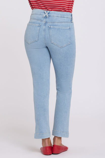 Sheri Slim Straight Ankle Jeans In Petite - Keys View