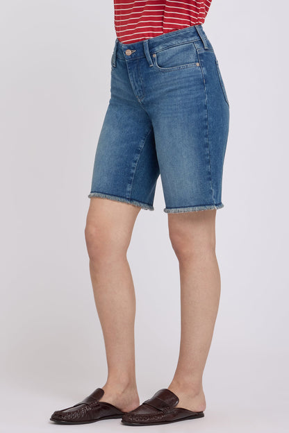 Boyfriend Denim Shorts In Petite - Breezy Palms