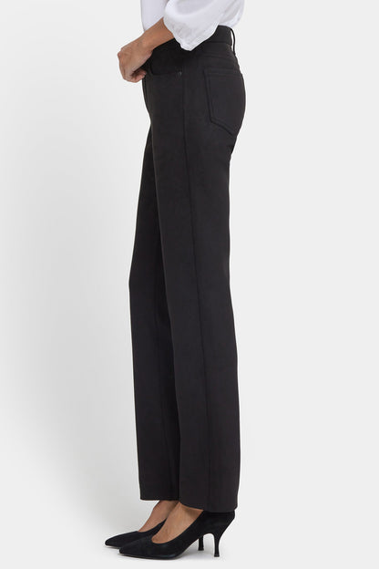 Marilyn Straight Pants In Petite - Black