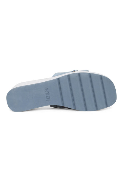 Reesie Wedge Sandals - Blue Sky