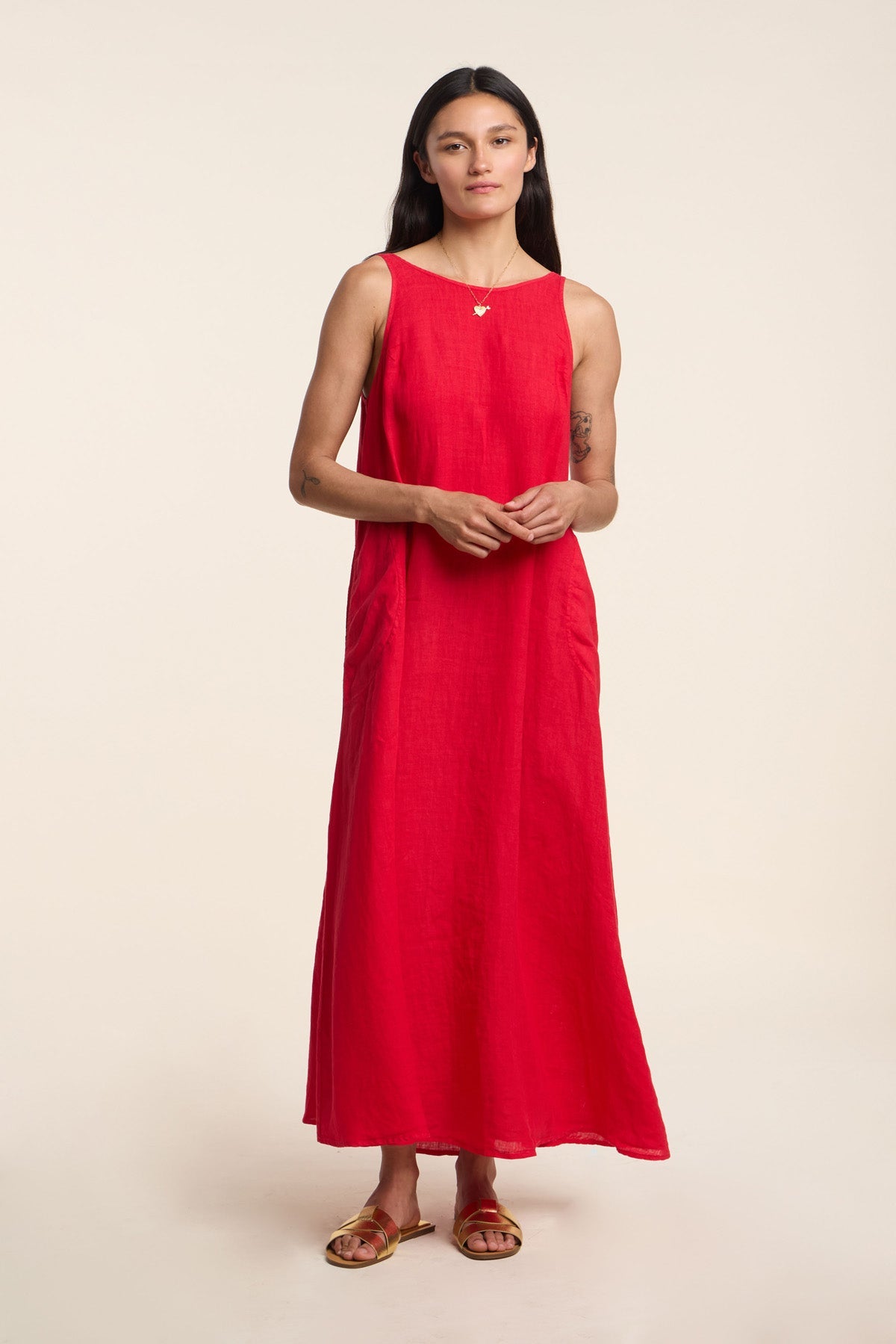 RETA LINEN DRESS