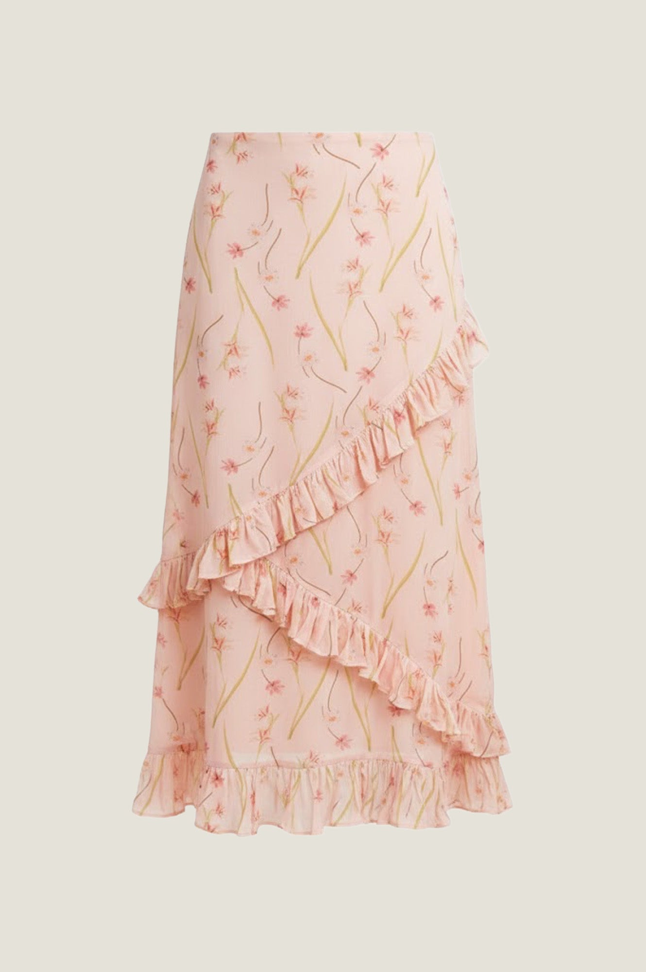 RHS Printed Boho Skirt | Blush