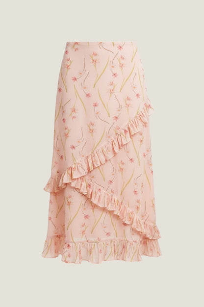 RHS Printed Boho Skirt | Blush