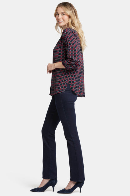 Pintuck Blouse - Starlet Geo