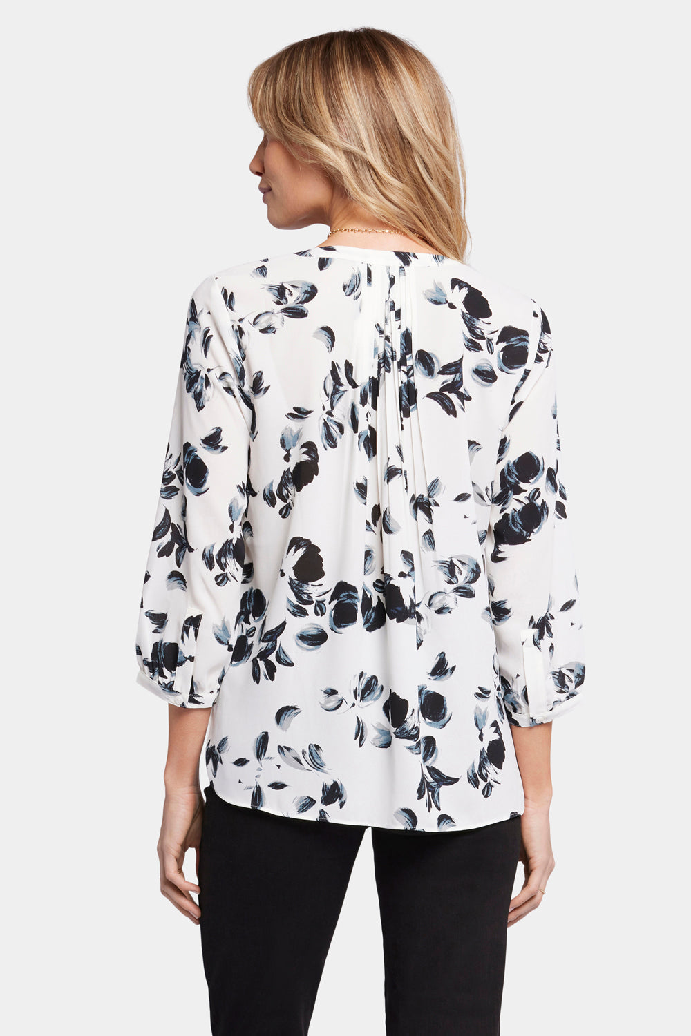 Pintuck Blouse - Lotus Leaf