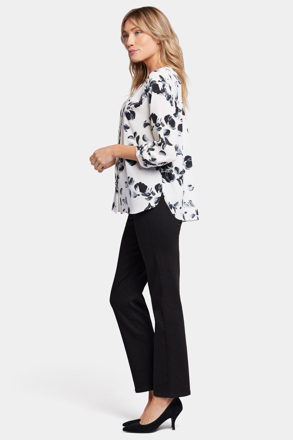 Pintuck Blouse - Lotus Leaf