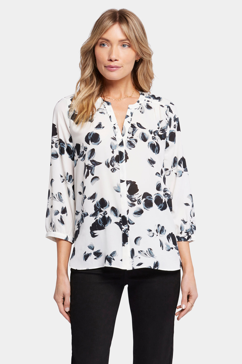 Pintuck Blouse - Lotus Leaf