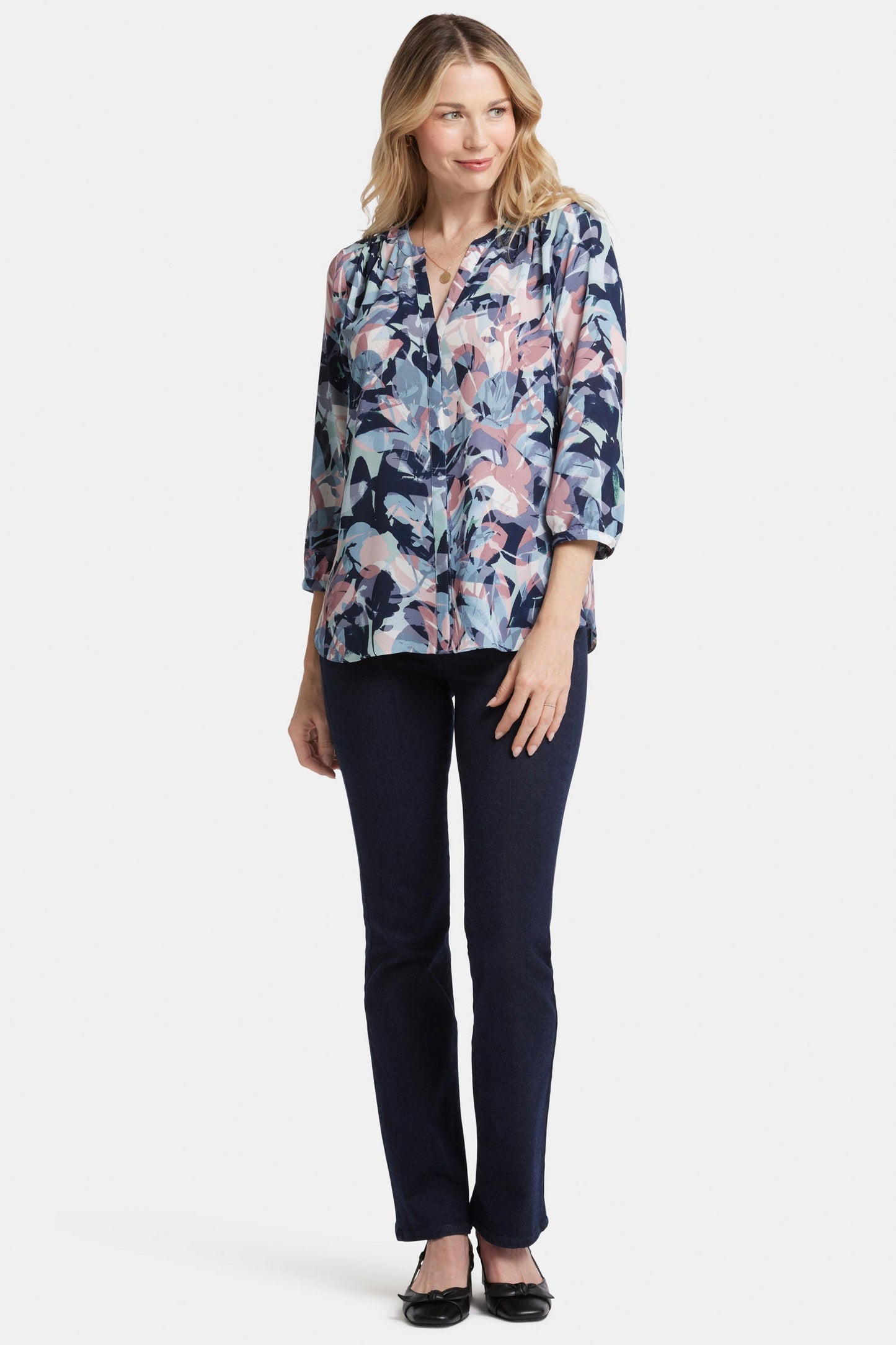 Pintuck Blouse - Cloud Nine