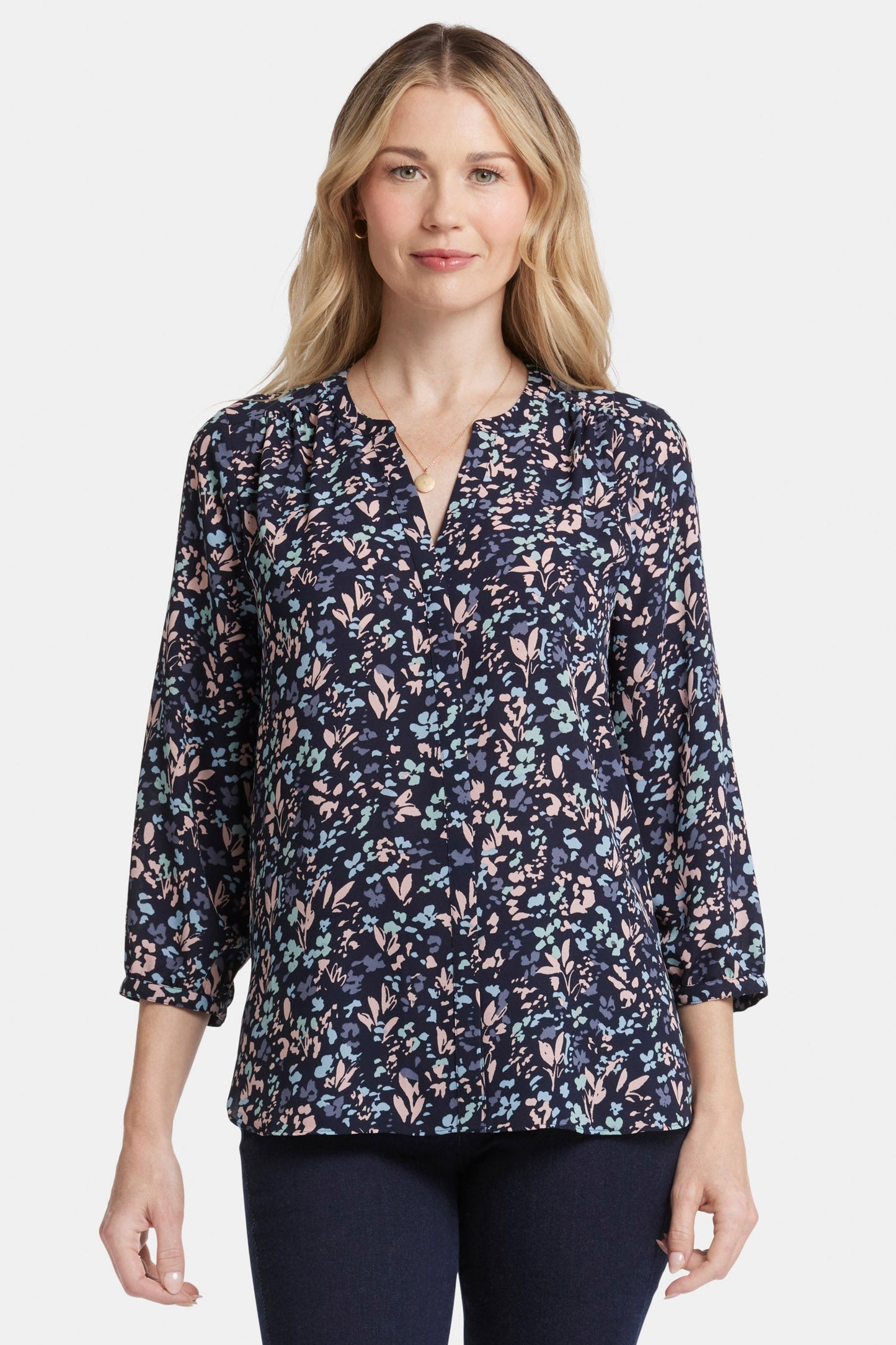 Pintuck Blouse - Bluebonnet Trail