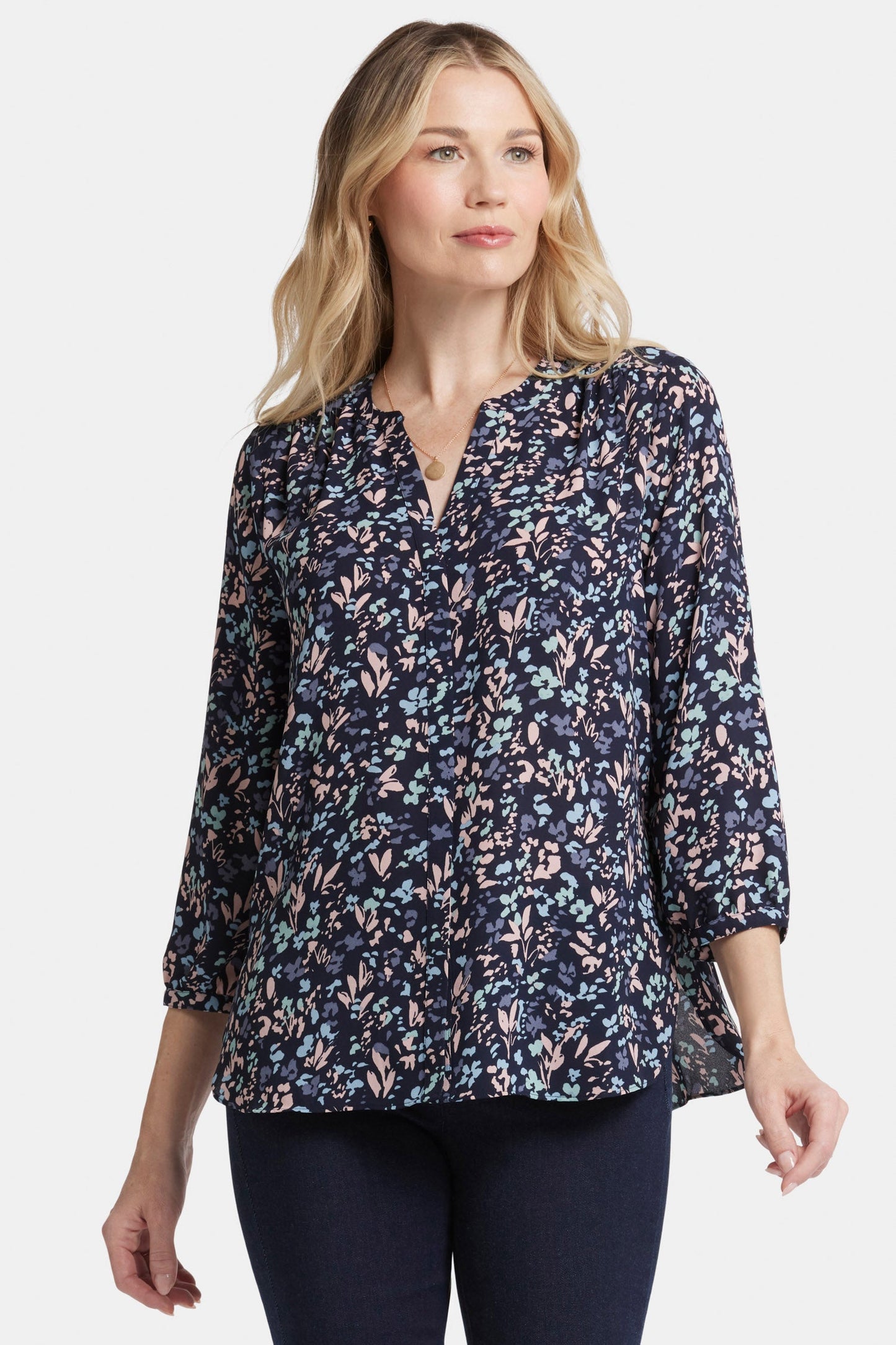 Pintuck Blouse - Bluebonnet Trail