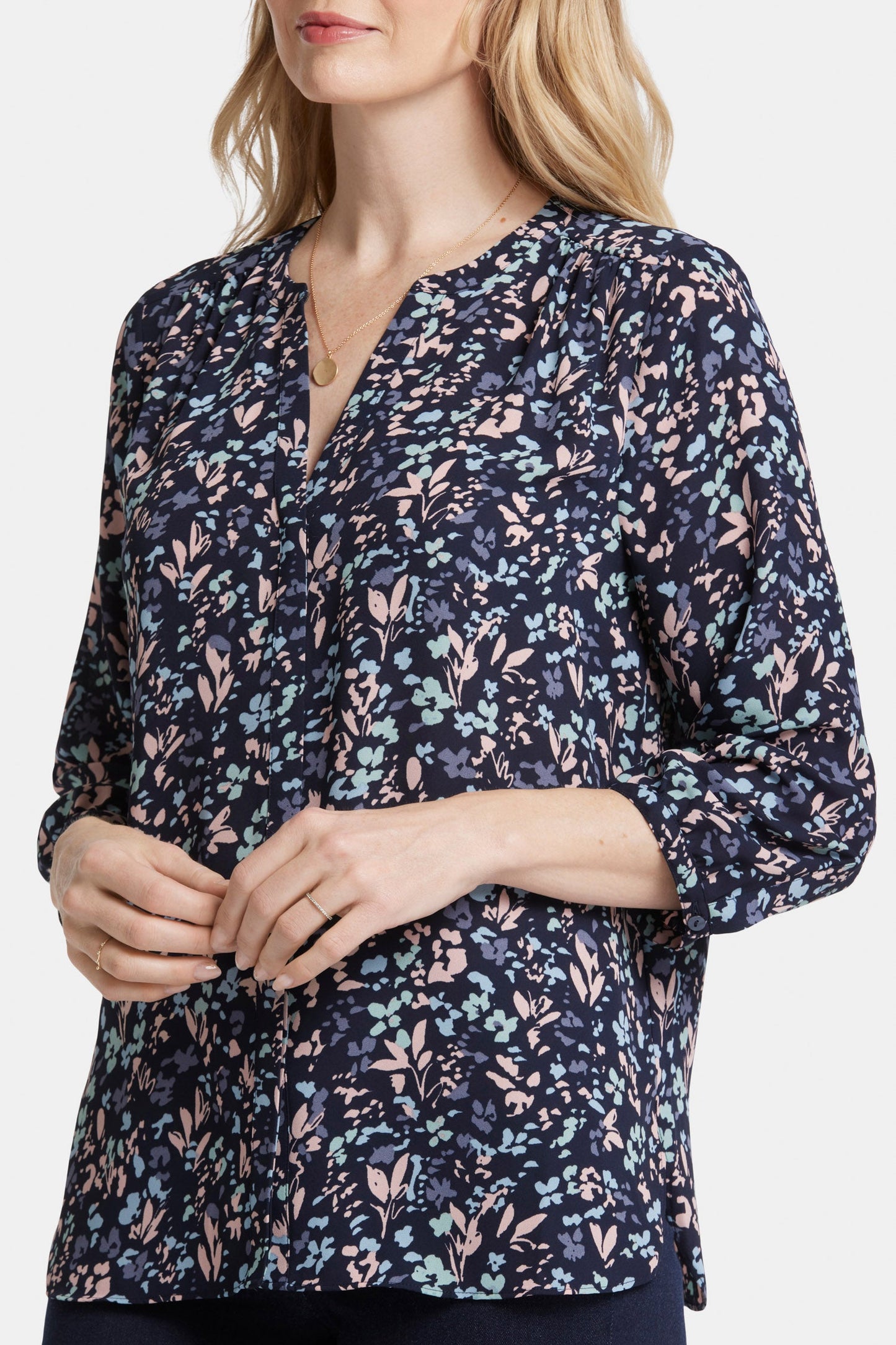 Pintuck Blouse - Bluebonnet Trail