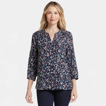 Pintuck Blouse - Bluebonnet Trail