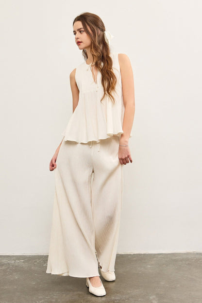 MONICA WIDE-LEG PANTS