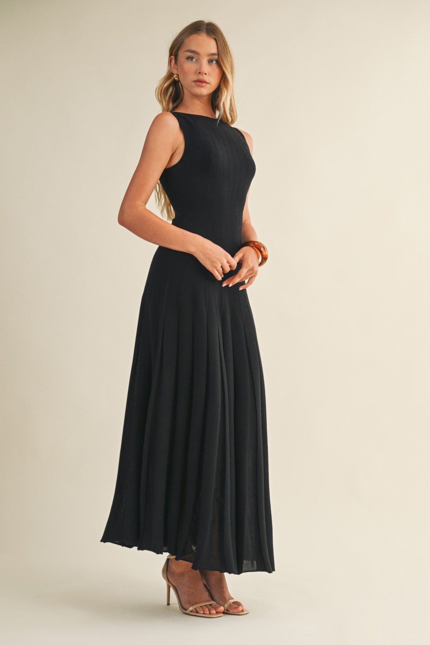KIMBERLY SLEEVELESS MIDI DRESS