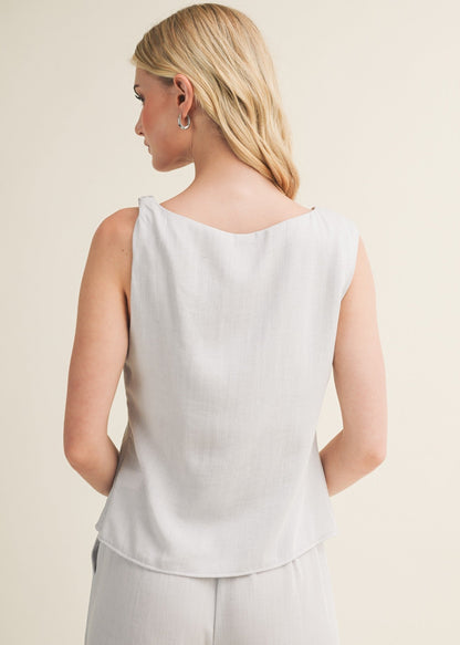 HANNAH TWISTED SHOULDER TOP