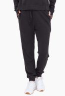 Black Organic Cotton Blend Joggers