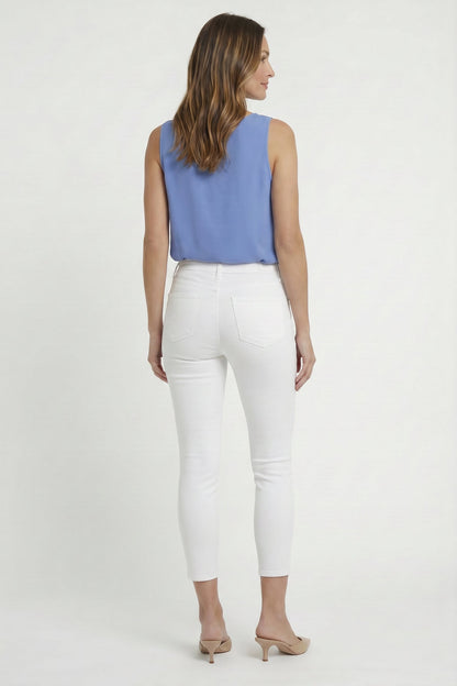 Ami Skinny Ankle Jeans - Optic White