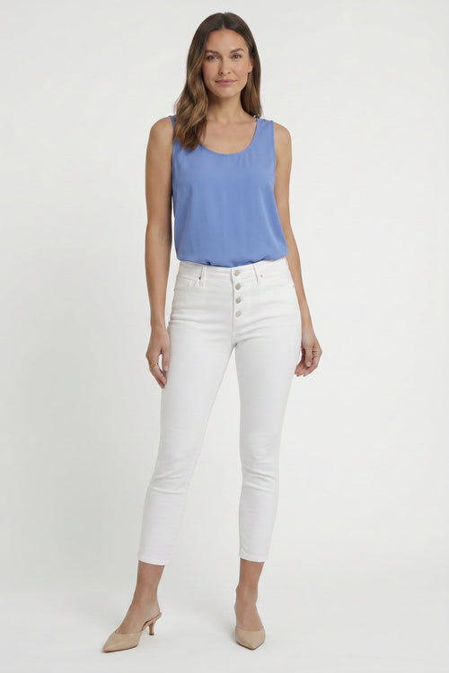 Ami Skinny Ankle Jeans - Optic White