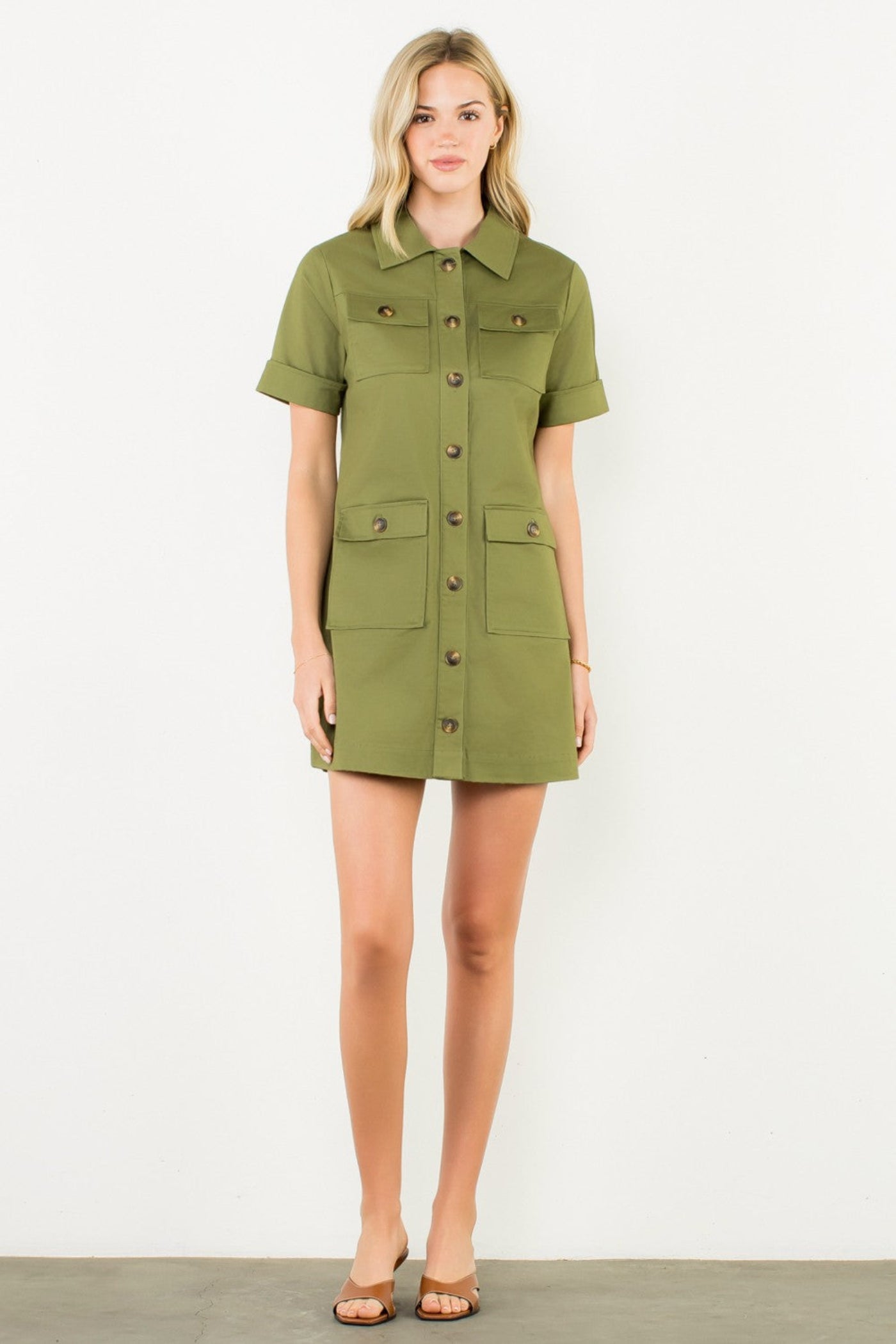 HANNAH UTILITY MINI DRESS