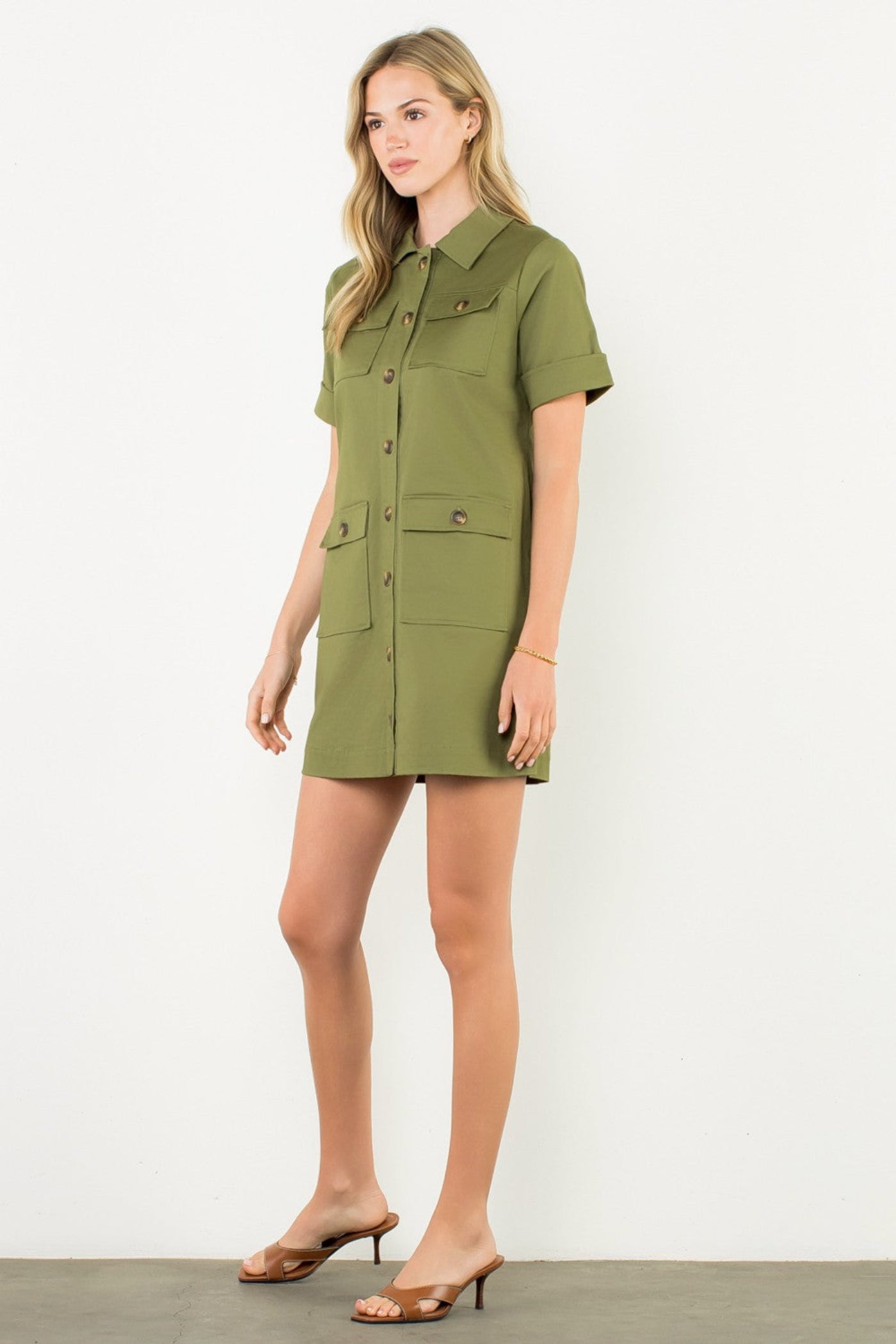 HANNAH UTILITY MINI DRESS