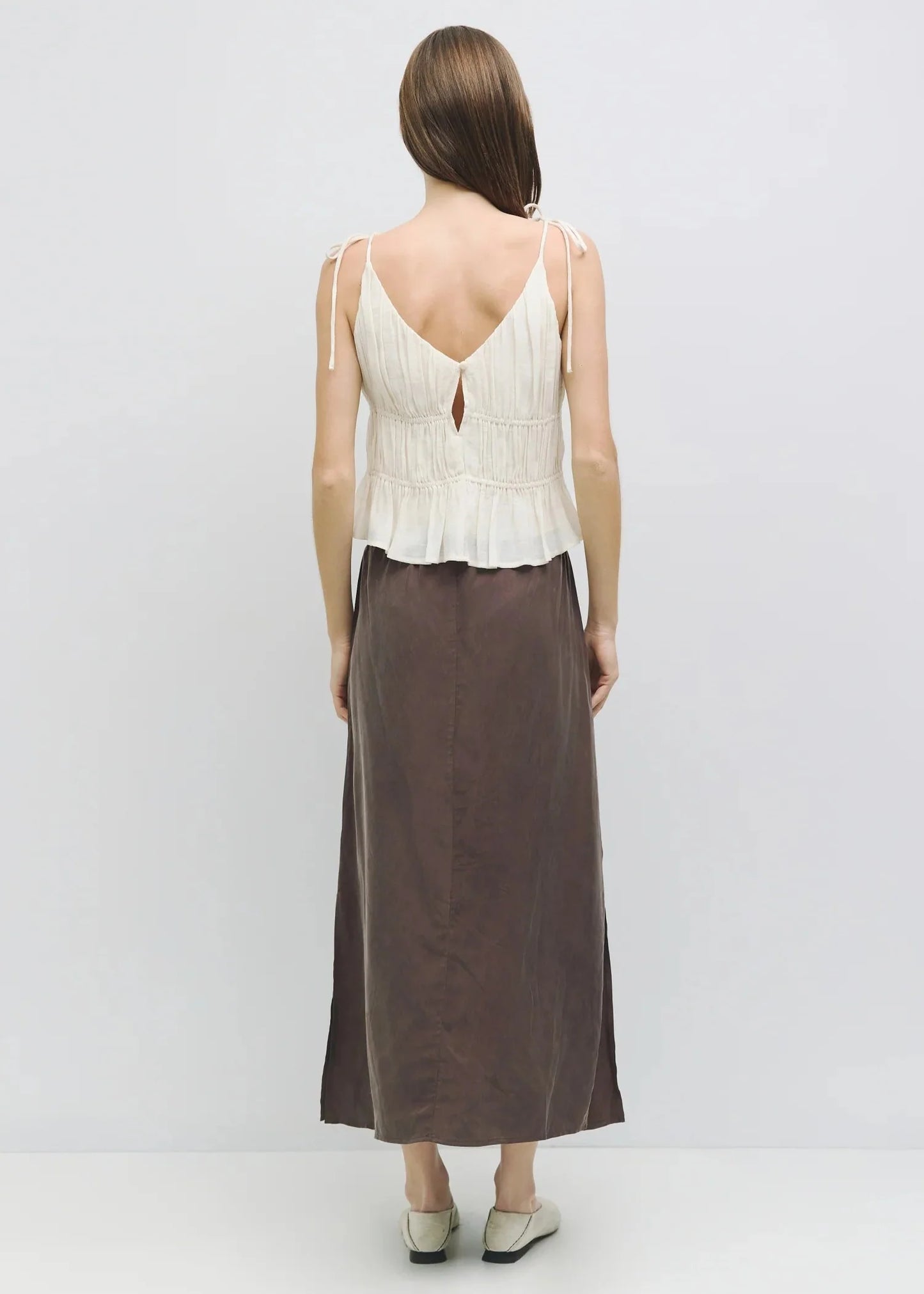 KENDRA CROPPED SLIP-STYLE TOP