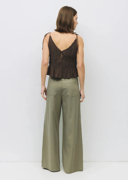 KENDRA CROPPED SLIP-STYLE TOP