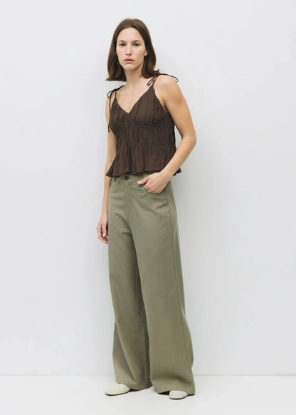 KENDRA CROPPED SLIP-STYLE TOP