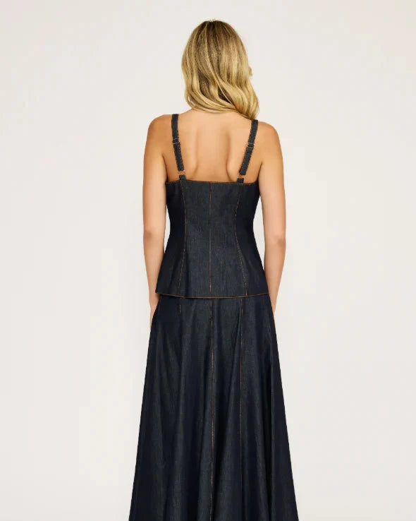 MAEVIE DENIM VEST TOP