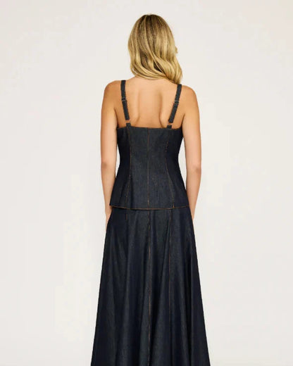 MAEVIE DENIM VEST TOP