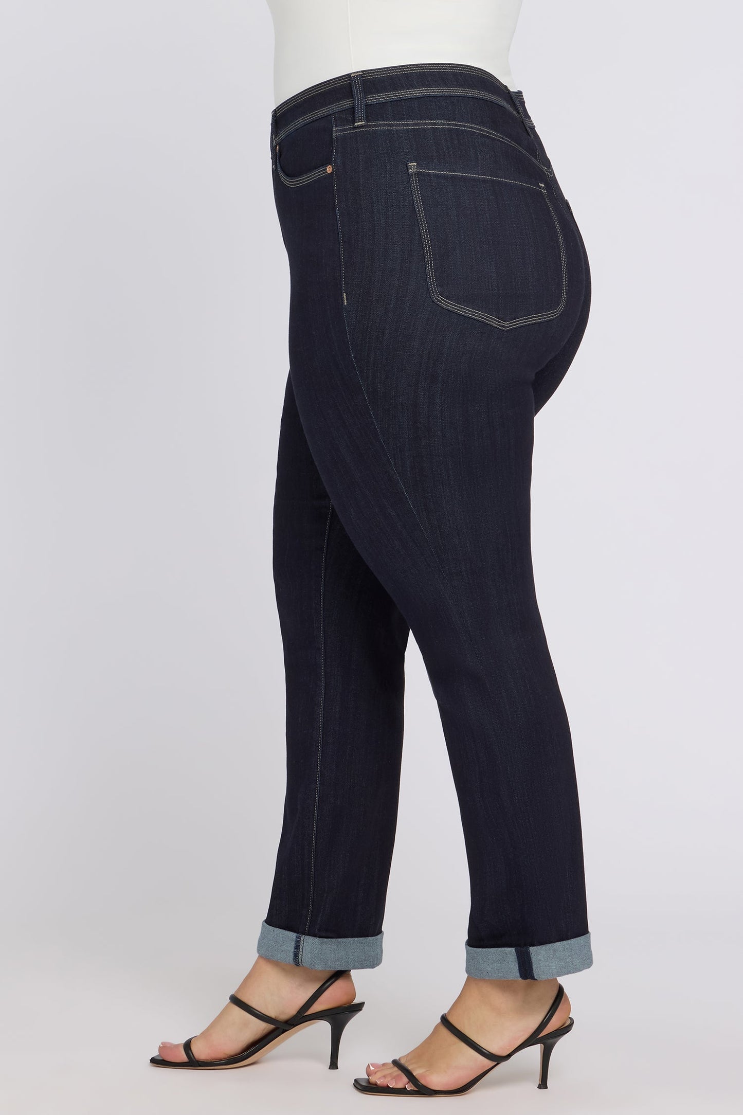 Marilyn Straight Jeans In Plus Size - Morning Tides