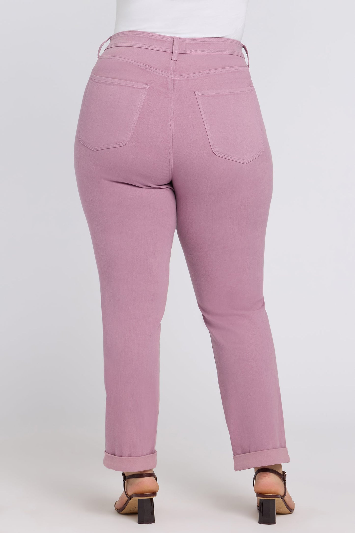 Marilyn Straight Jeans In Plus Size - Dusky Daisy