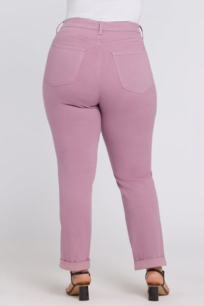 Marilyn Straight Jeans In Plus Size - Dusky Daisy