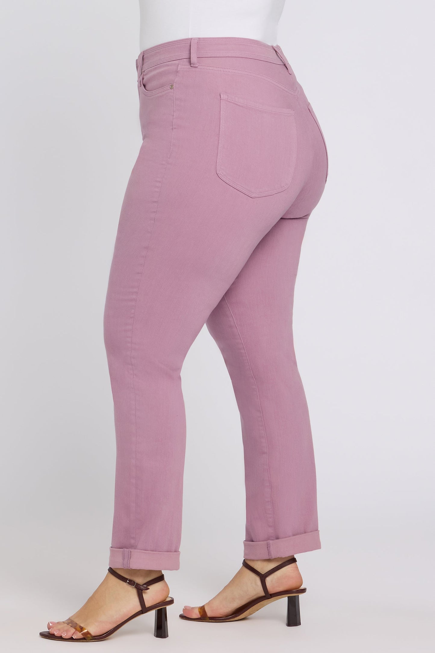 Marilyn Straight Jeans In Plus Size - Dusky Daisy