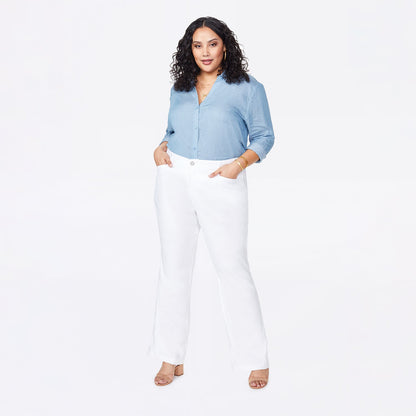 Trouser Pants In Plus Size - Optic White