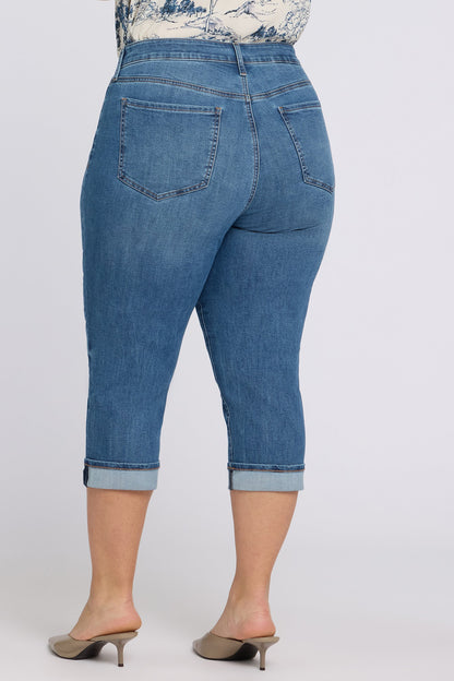 Marilyn Straight Crop Jeans In Plus Size - Wild River