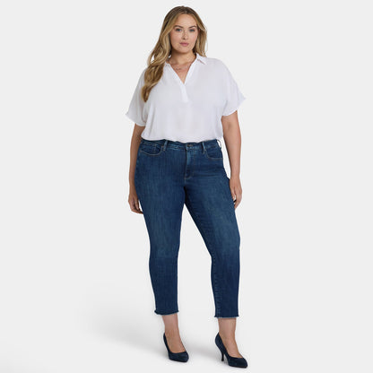 Sheri Slim Ankle Jeans In Plus Size - Louvre Sapphire